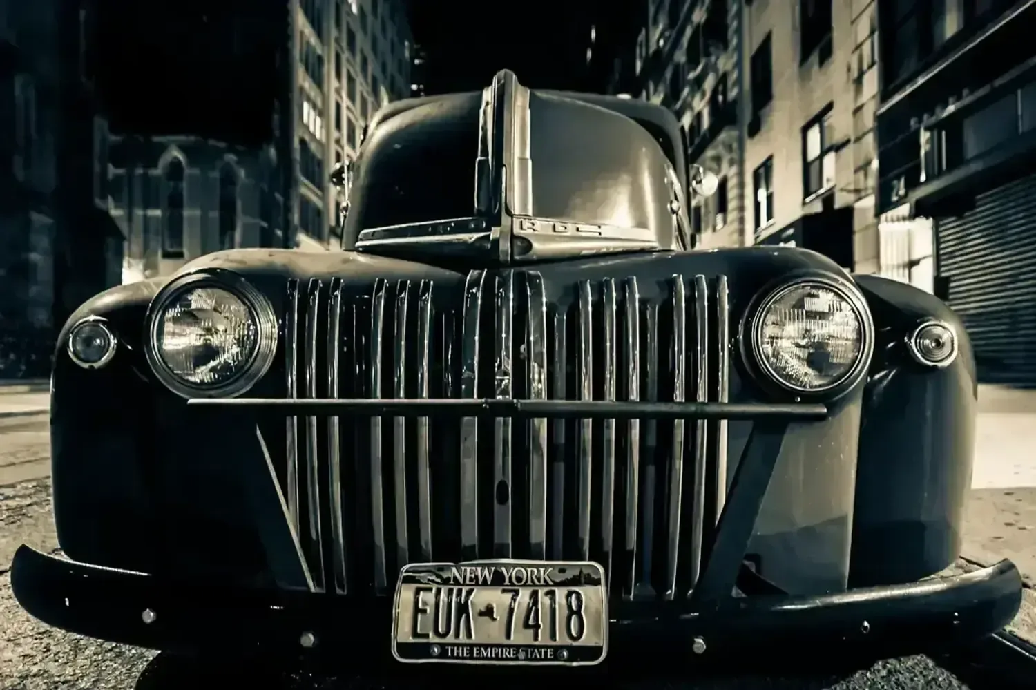 The superhero's car, Gotham, The New York Trilogy